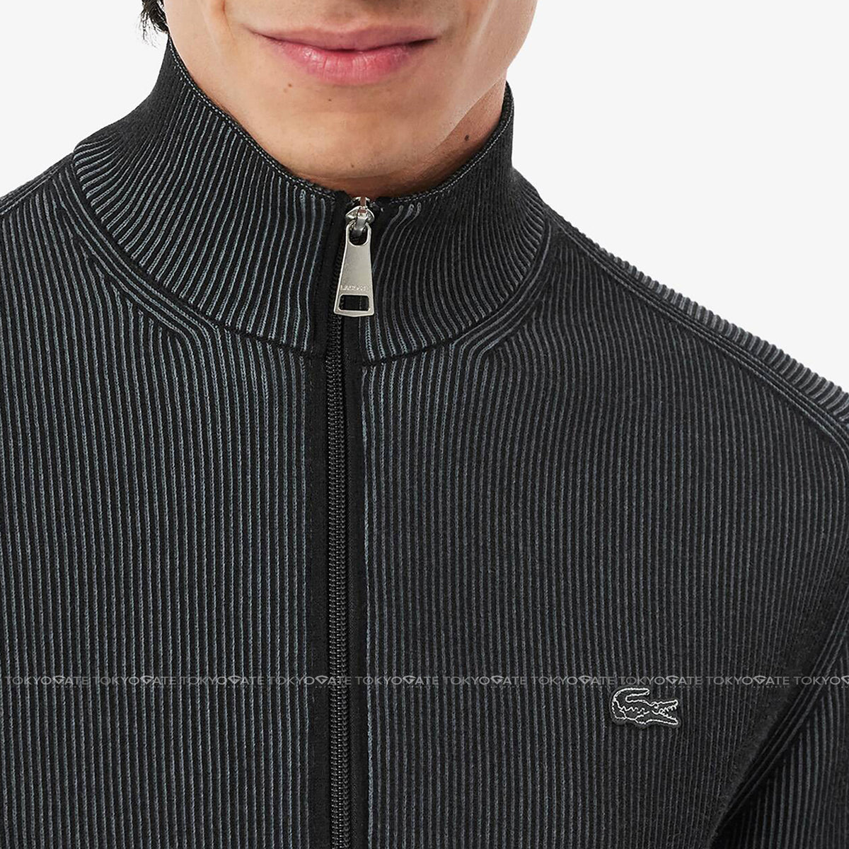 Áo khoác Lacoste AH9312 62W Zip-Up Cotton Rib Sweater
