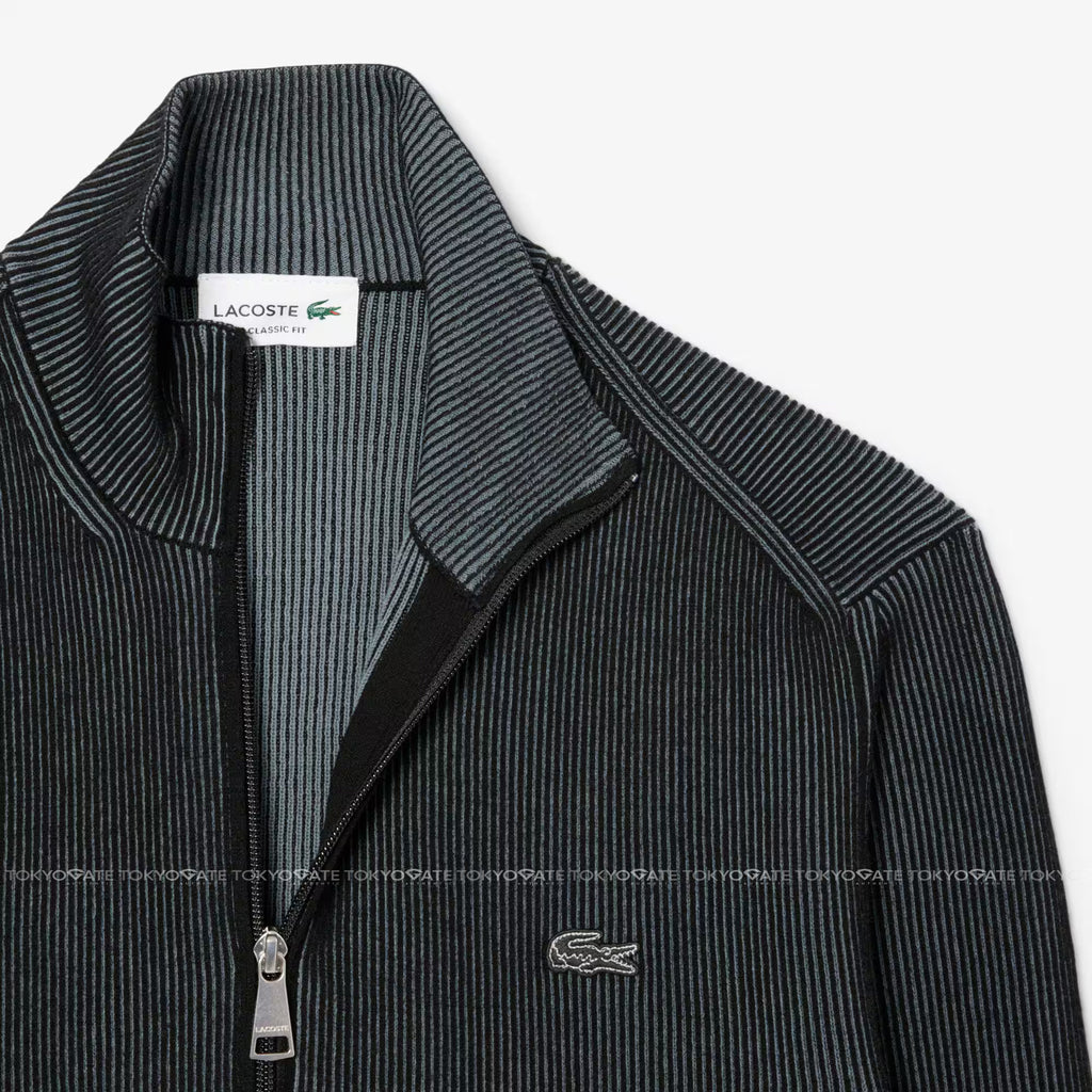 Áo khoác Lacoste AH9312 62W Zip-Up Cotton Rib Sweater