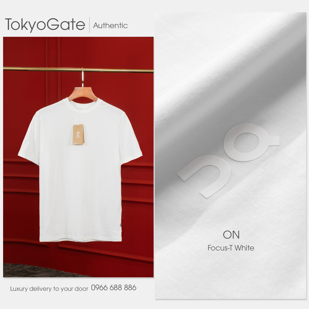Áo phông On Focus-T 1MF10240069 White Regular Fit