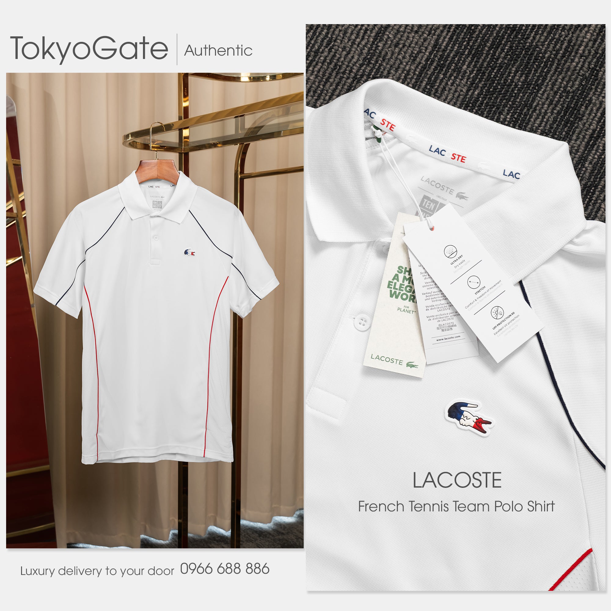 Áo polo Lacoste DH0468 001 Regular Fit