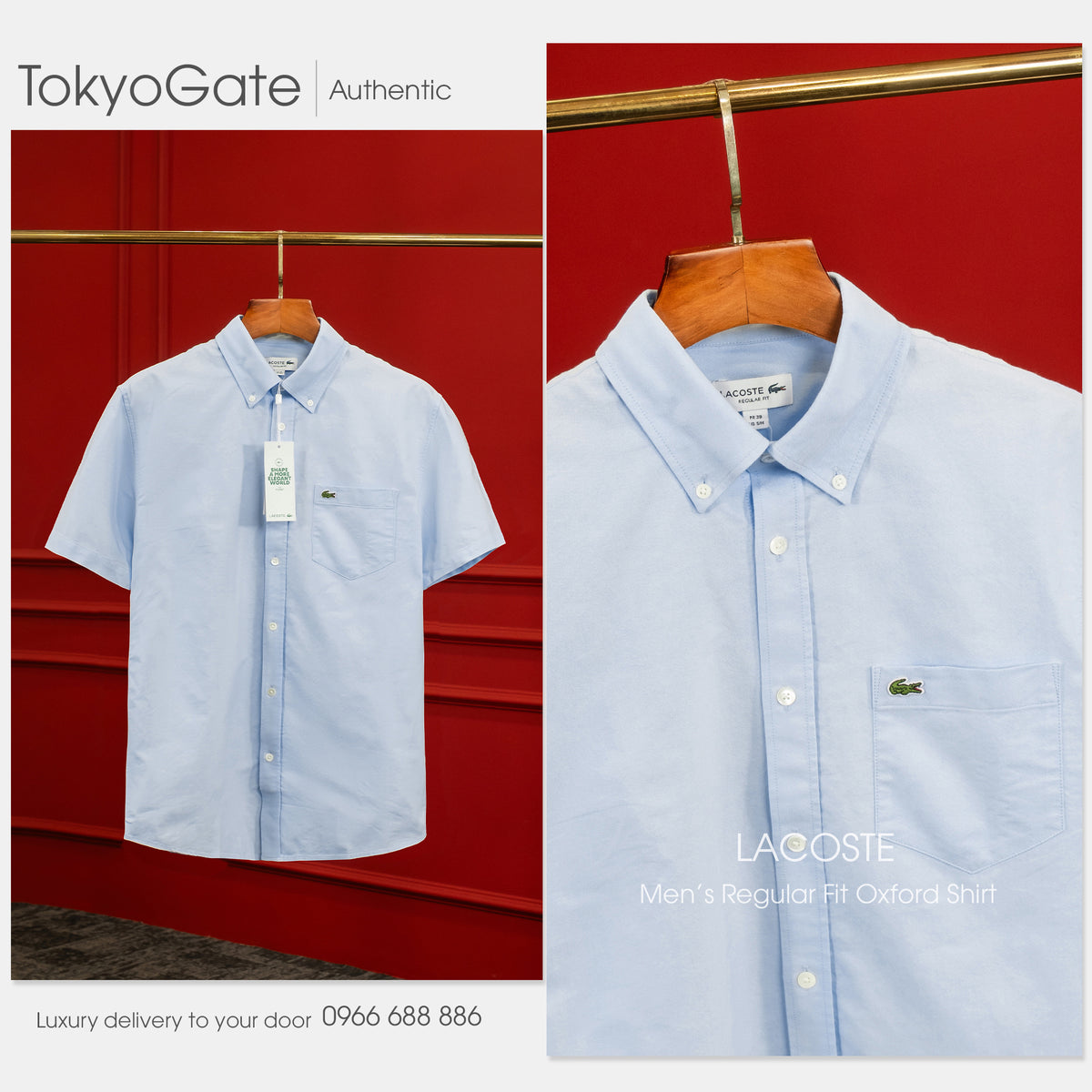 Áo sơ mi Lacoste CH1917 F6Z Regular Fit