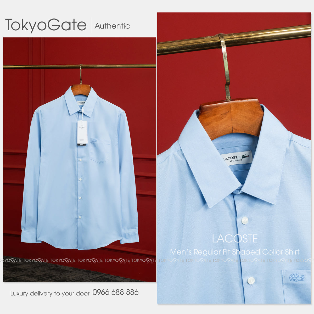 Áo sơ mi Lacoste CH6273 HBP Regular Fit