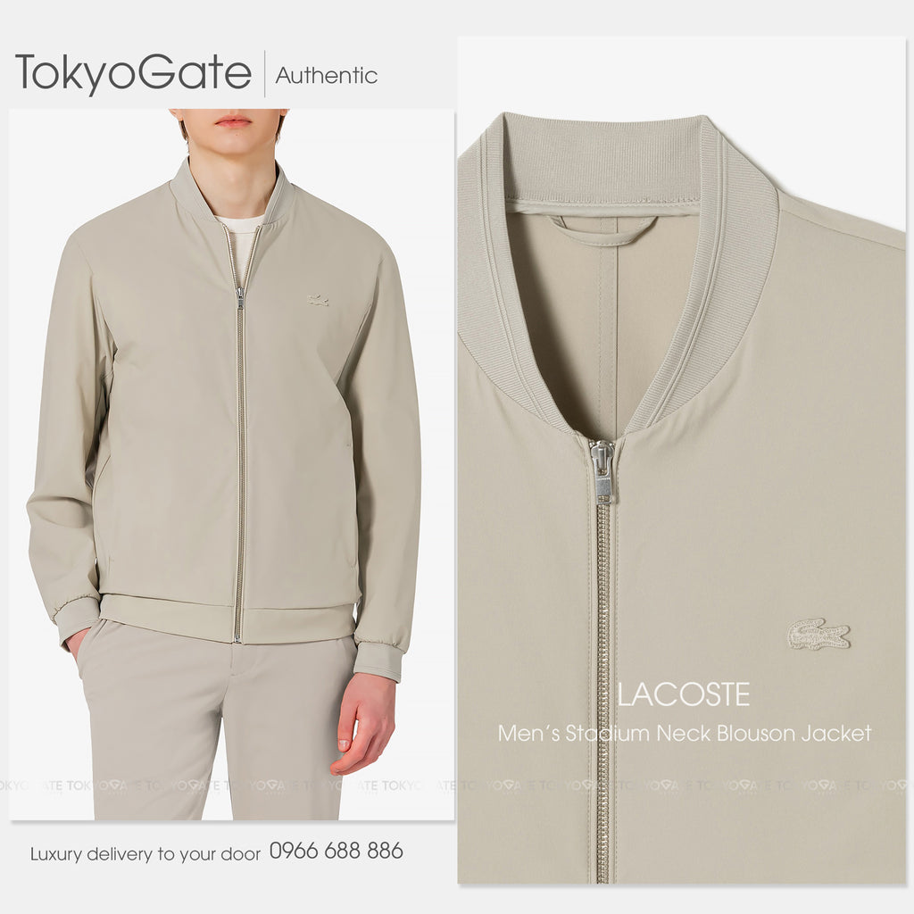 Áo khoác Lacoste BH448E 56G 02S Light Beige Regular Fit