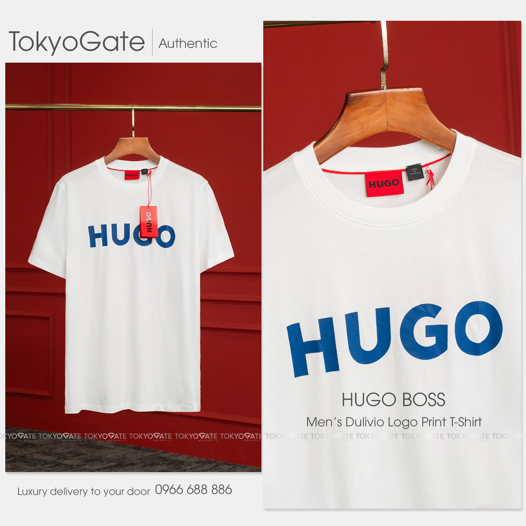 Áo phông Hugo Boss 50467556 Dulivio Open White Regular Fit