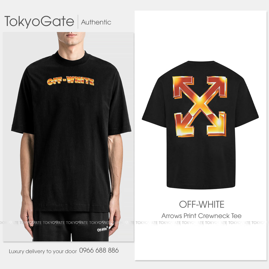 Áo phông Off-White 44MAA120F5004 Metal Arrow Skate S/S Tee Black Oversize