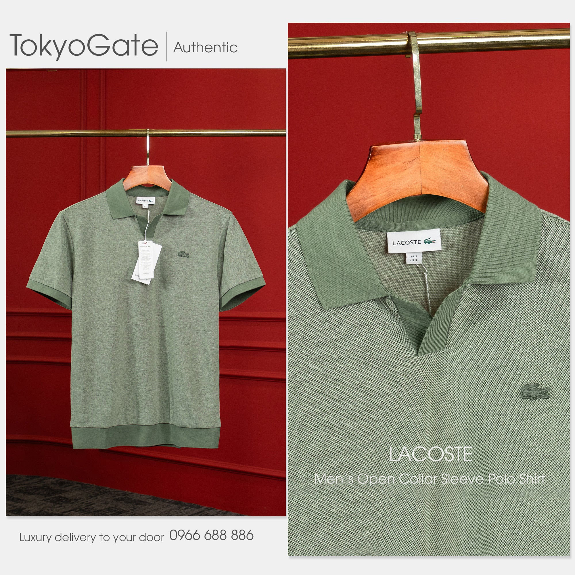 Áo polo Lacoste PH387E 02M Regular Fit