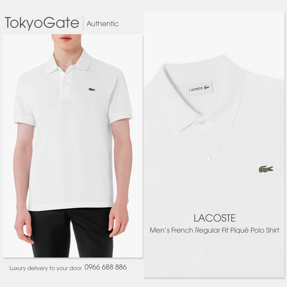 Áo polo Lacoste PH731E 001 Regular Fit