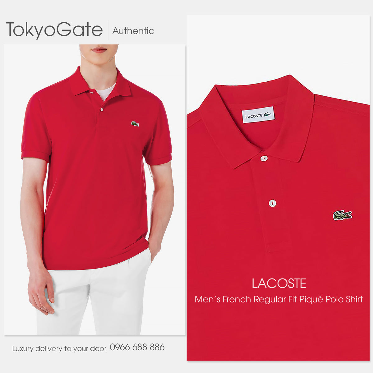 Áo polo Lacoste PH731E 240 Regular Fit