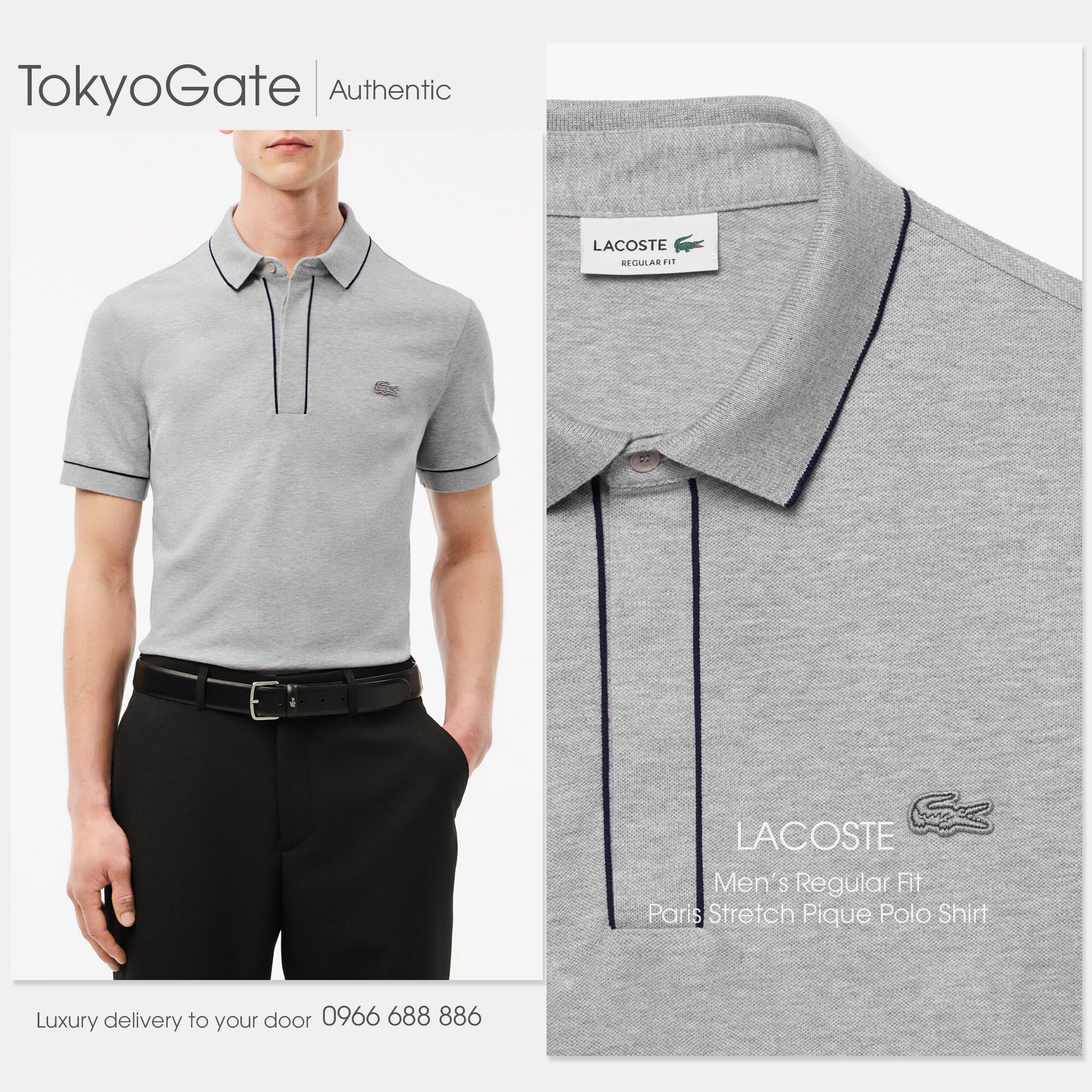 Áo polo Lacoste PH8184 CCA Regular Fit