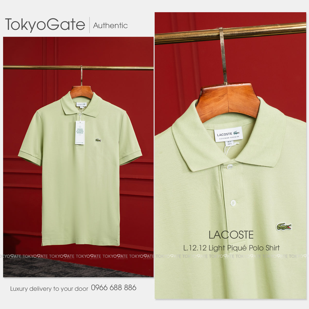 Áo polo Lacoste SS PH9851 UYB L.12.12 Light Regular Fit