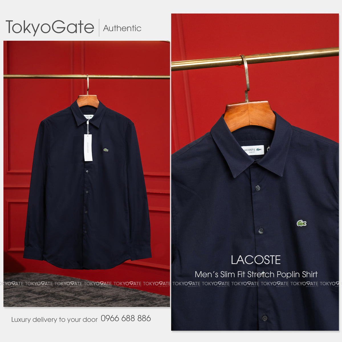 Áo sơ mi Lacoste CH6282 HDE Slim Fit