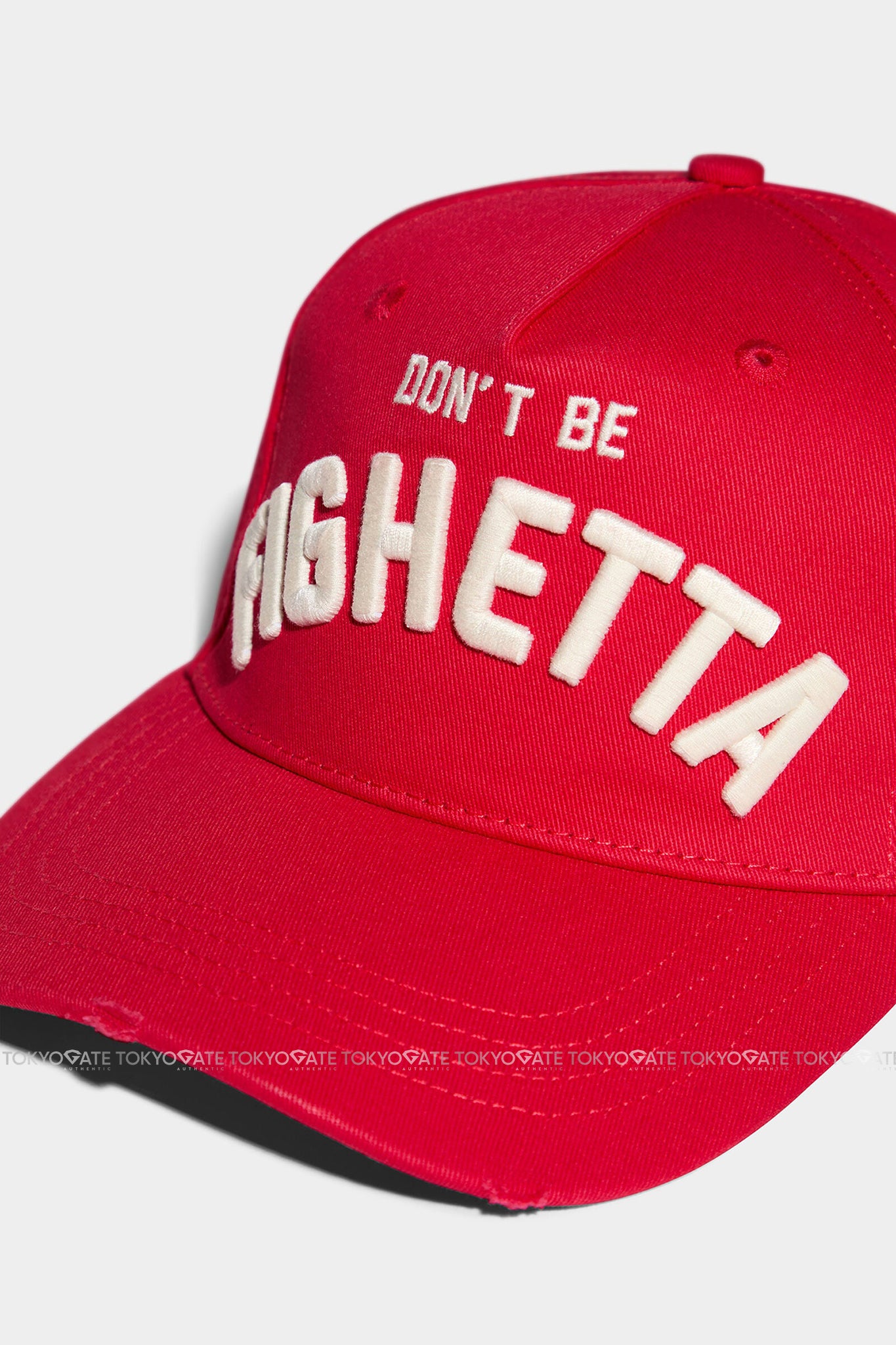 Mũ lưỡi trai Dsquared2 BCM0523 "Don't Be Fighetta" Baseball Cap Red - FreeSize