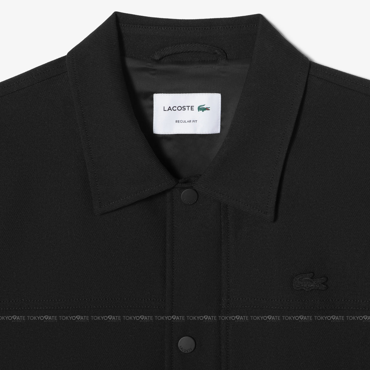 Áo khoác Lacoste BH435E 56G 031 Stretch Nylon Trucker Jacket Grey Regular Fit