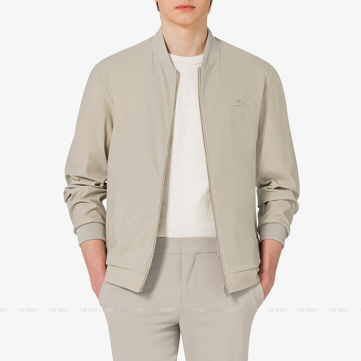 Áo khoác Lacoste BH448E 56G 02S Light Beige Regular Fit
