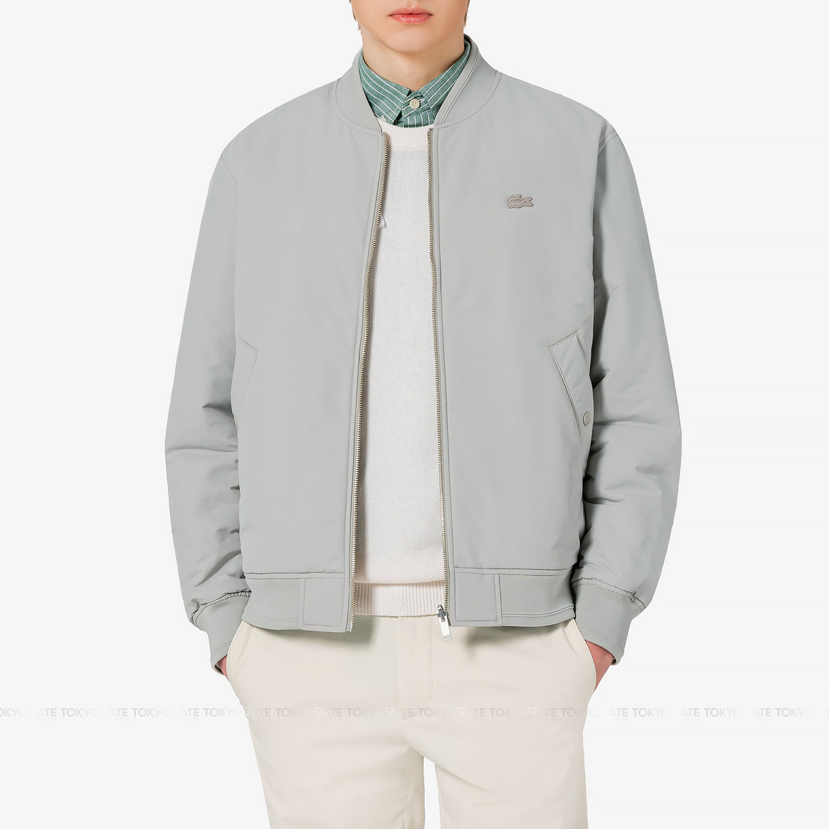 Áo khoác Lacoste BH850E 02S Reversible Jacket Grey/Olive