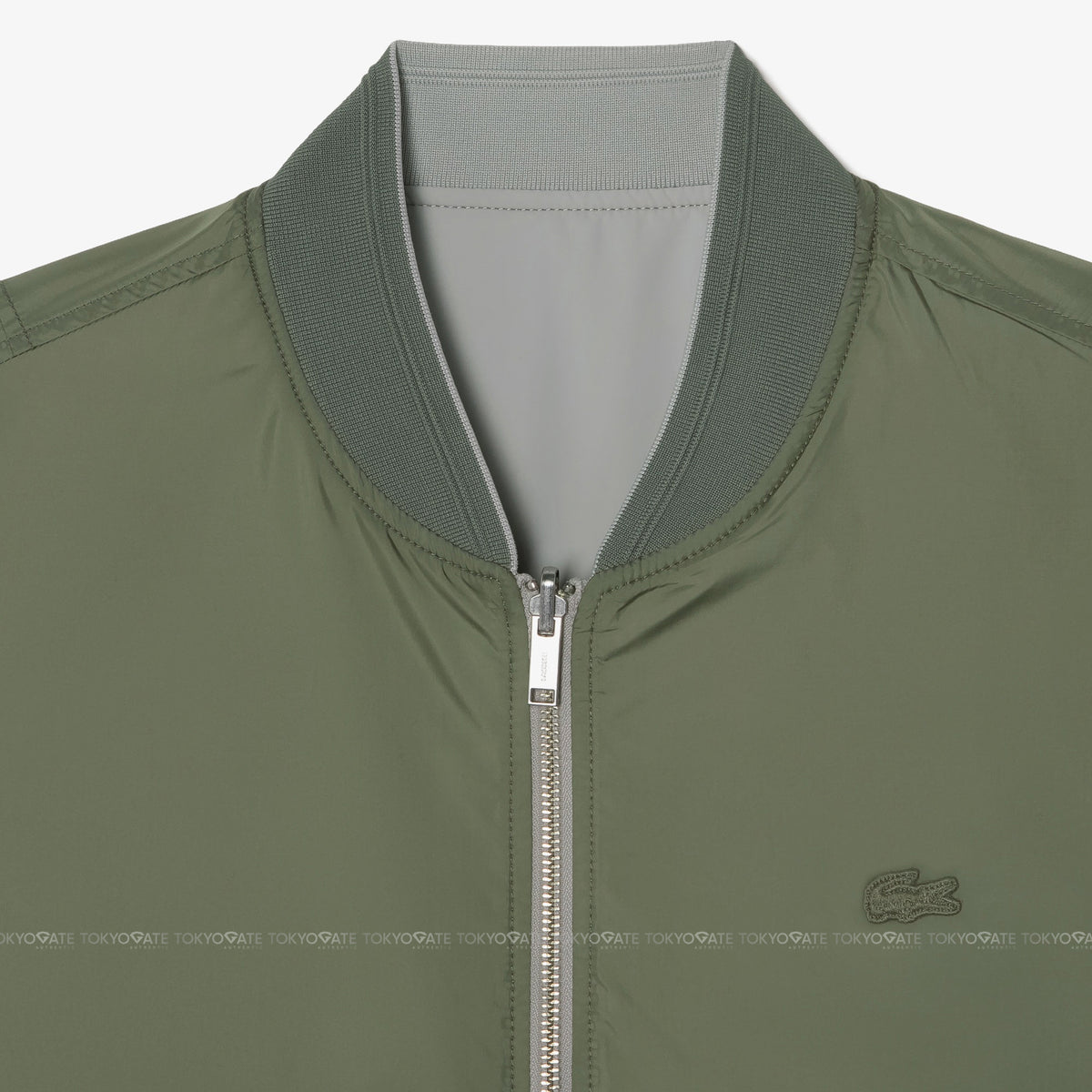 Áo khoác Lacoste BH850E 02S Reversible Jacket Grey/Olive