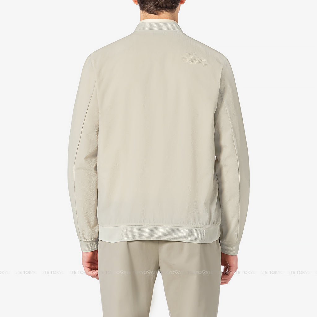 Áo khoác Lacoste BH955E 56G 02S Zip-Up Golf Windbreaker Jacket Beige Regular Fit