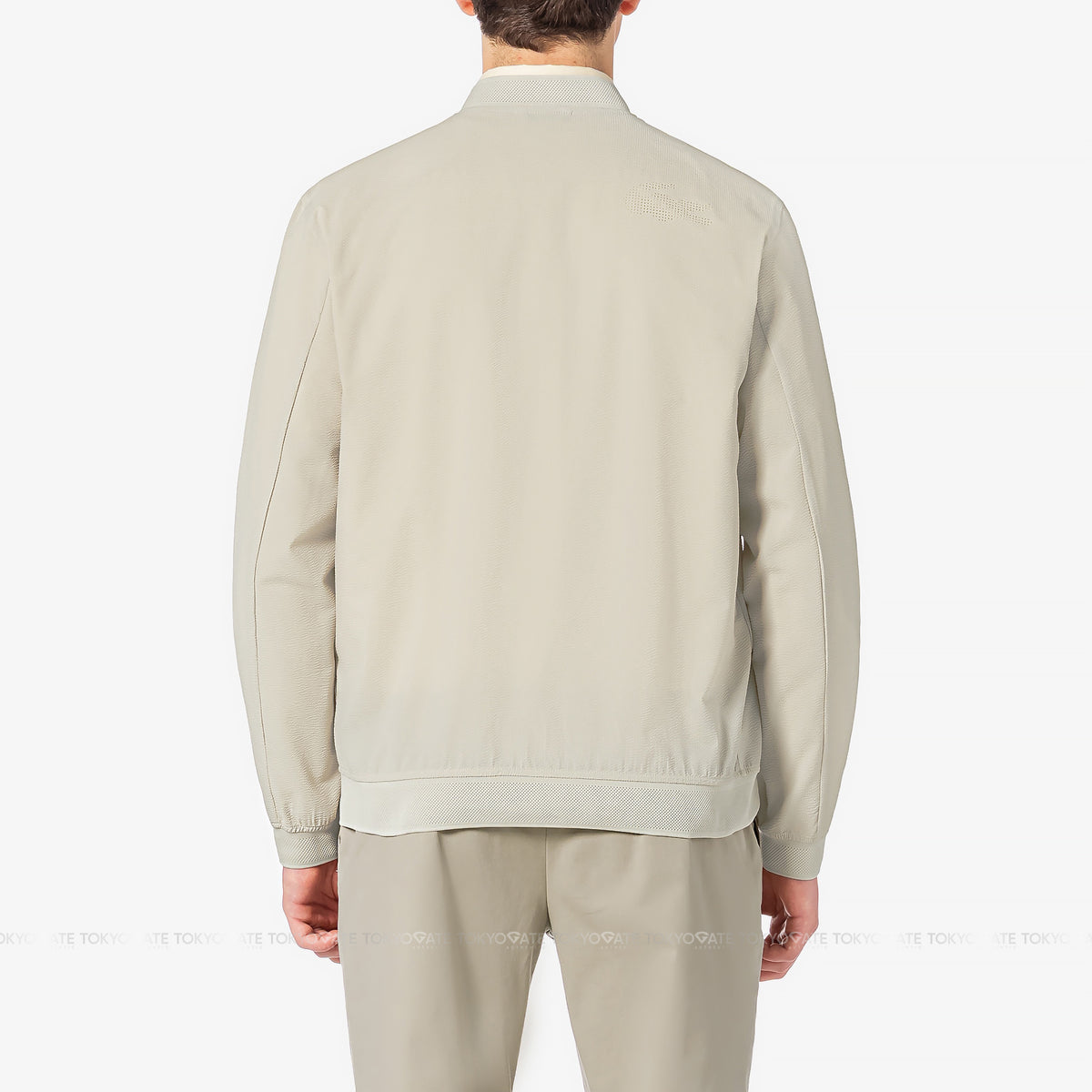 Áo khoác Lacoste BH955E 56G 02S Zip-Up Golf Windbreaker Jacket Beige Regular Fit
