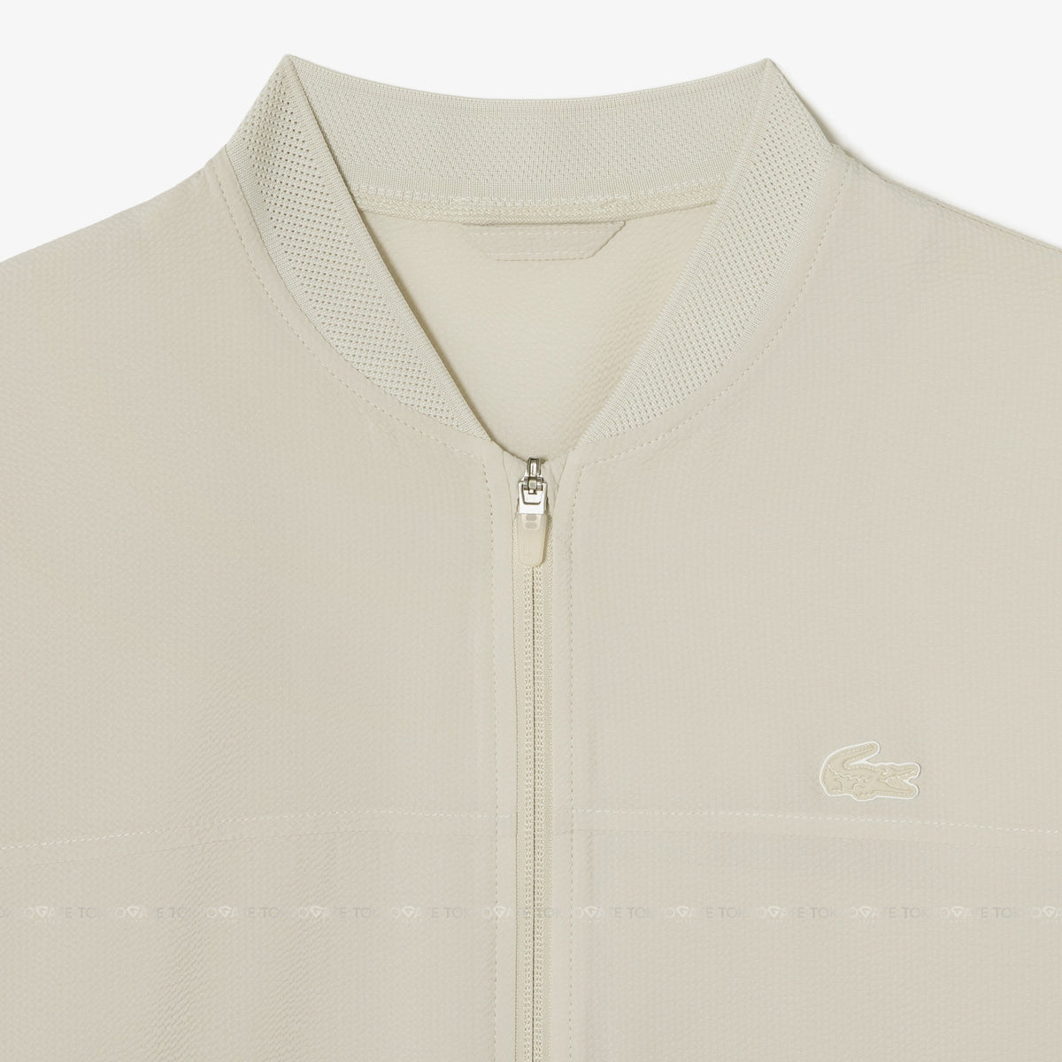 Áo khoác Lacoste BH955E 56G 02S Zip-Up Golf Windbreaker Jacket Beige Regular Fit