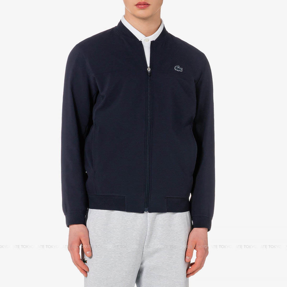 Áo khoác Lacoste BH955E 56G HDE Zip-Up Golf Windbreaker Jacket Navy Regular Fit
