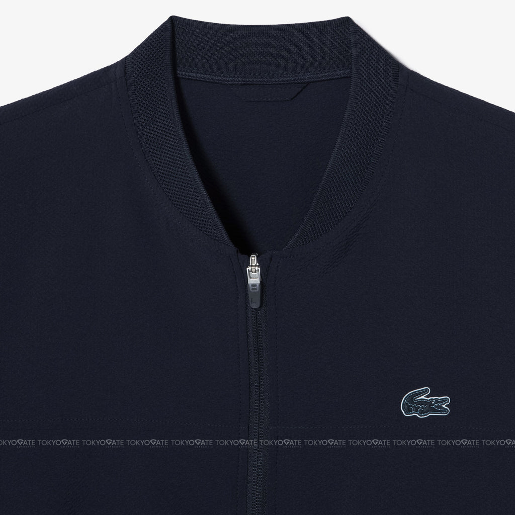 Áo khoác Lacoste BH955E 56G HDE Zip-Up Golf Windbreaker Jacket Navy Regular Fit