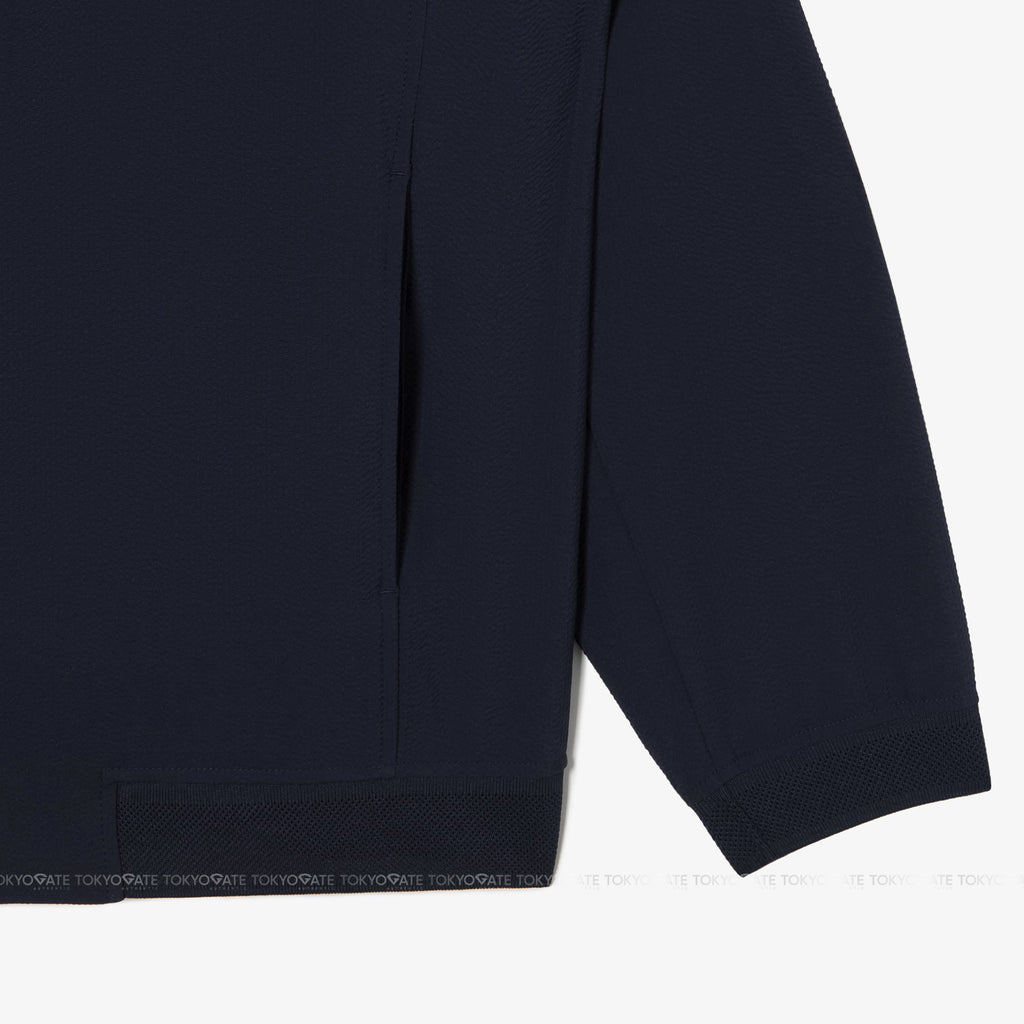 Áo khoác Lacoste BH955E 56G HDE Zip-Up Golf Windbreaker Jacket Navy Regular Fit