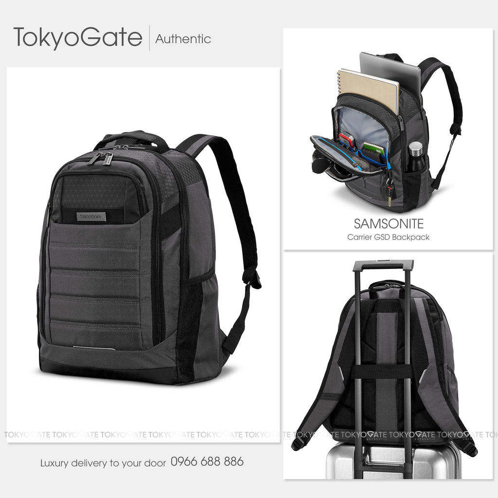 Balo Samsonite 129451 1174 Carrier GSD Backpack Heather Grey