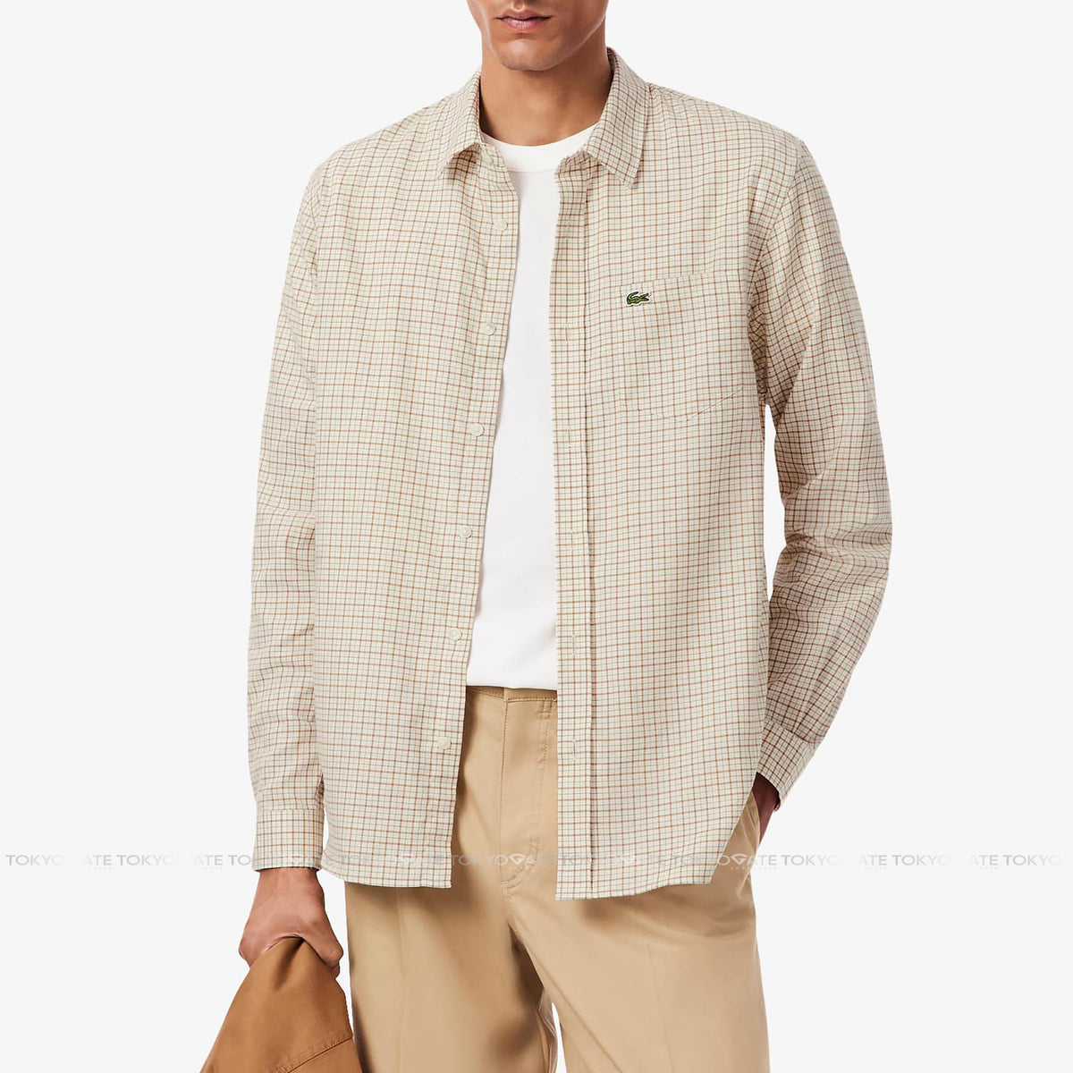 Áo sơ mi Lacoste CH8535 95I Gingham Check Regular Fit