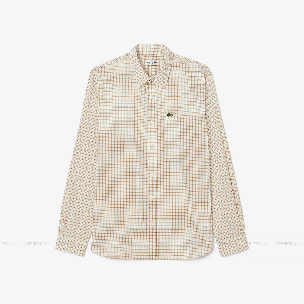 Áo sơ mi Lacoste CH8535 95I Gingham Check Regular Fit