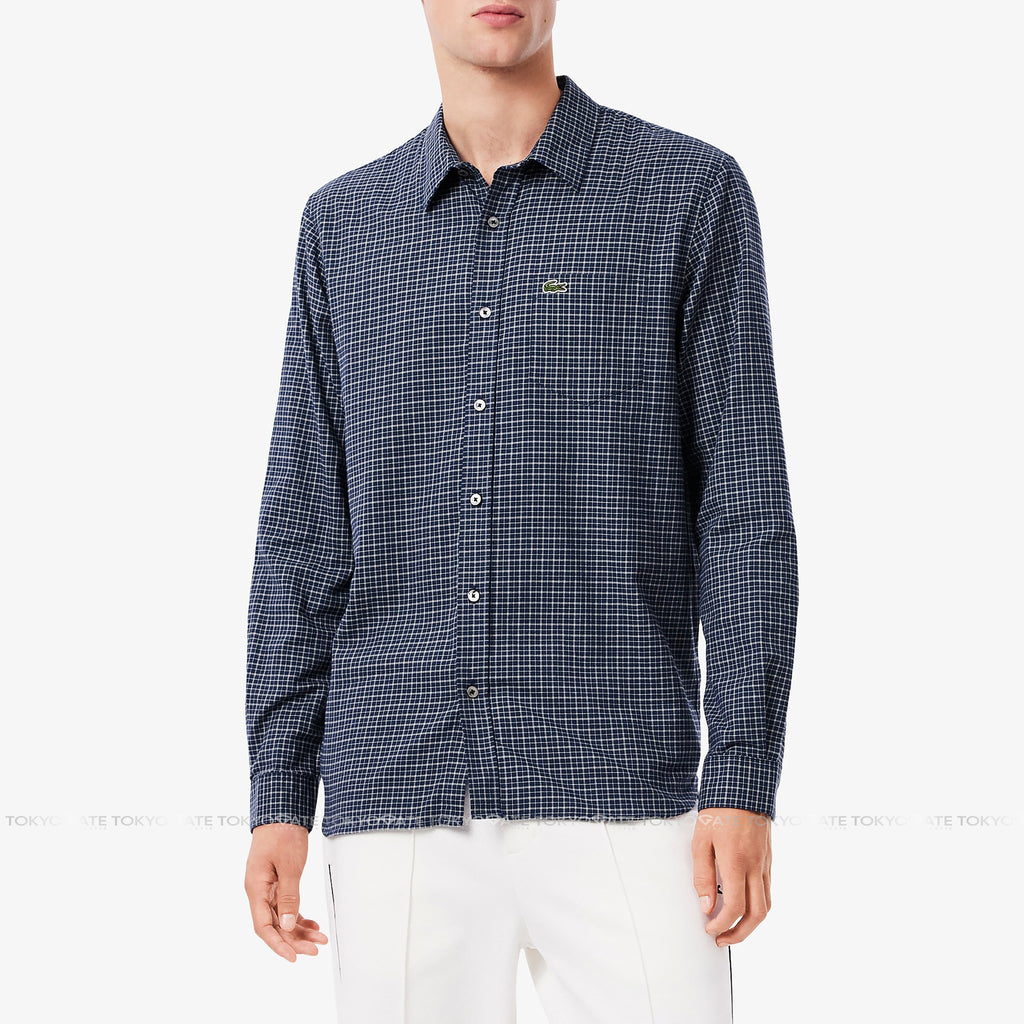 Áo sơ mi Lacoste CH8535 HHW Gingham Check Regular Fit
