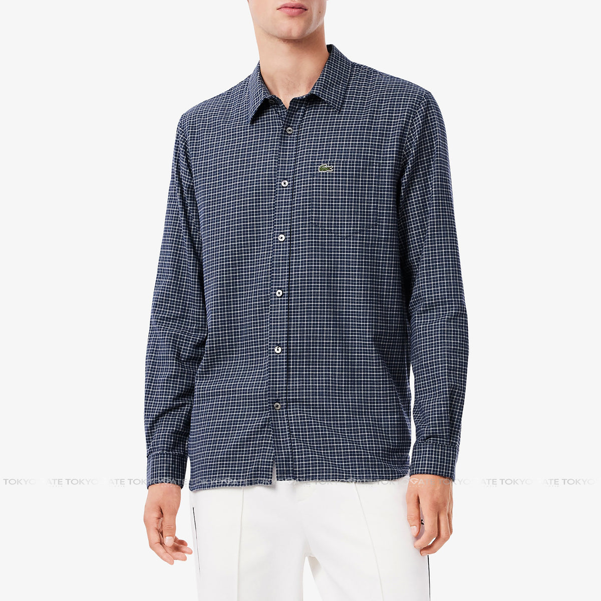 Áo sơ mi Lacoste CH8535 HHW Gingham Check Regular Fit