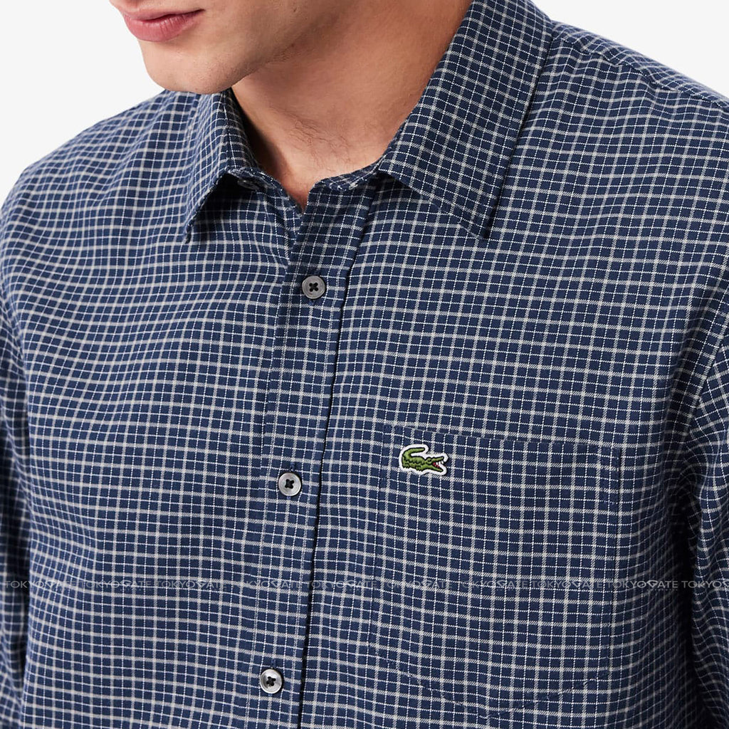 Áo sơ mi Lacoste CH8535 HHW Gingham Check Regular Fit
