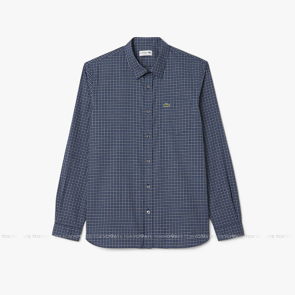 Áo sơ mi Lacoste CH8535 HHW Gingham Check Regular Fit