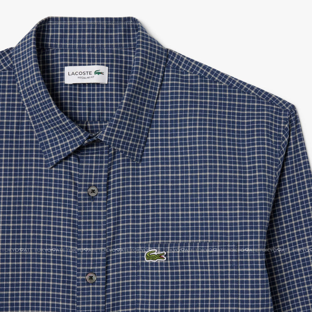 Áo sơ mi Lacoste CH8535 HHW Gingham Check Regular Fit
