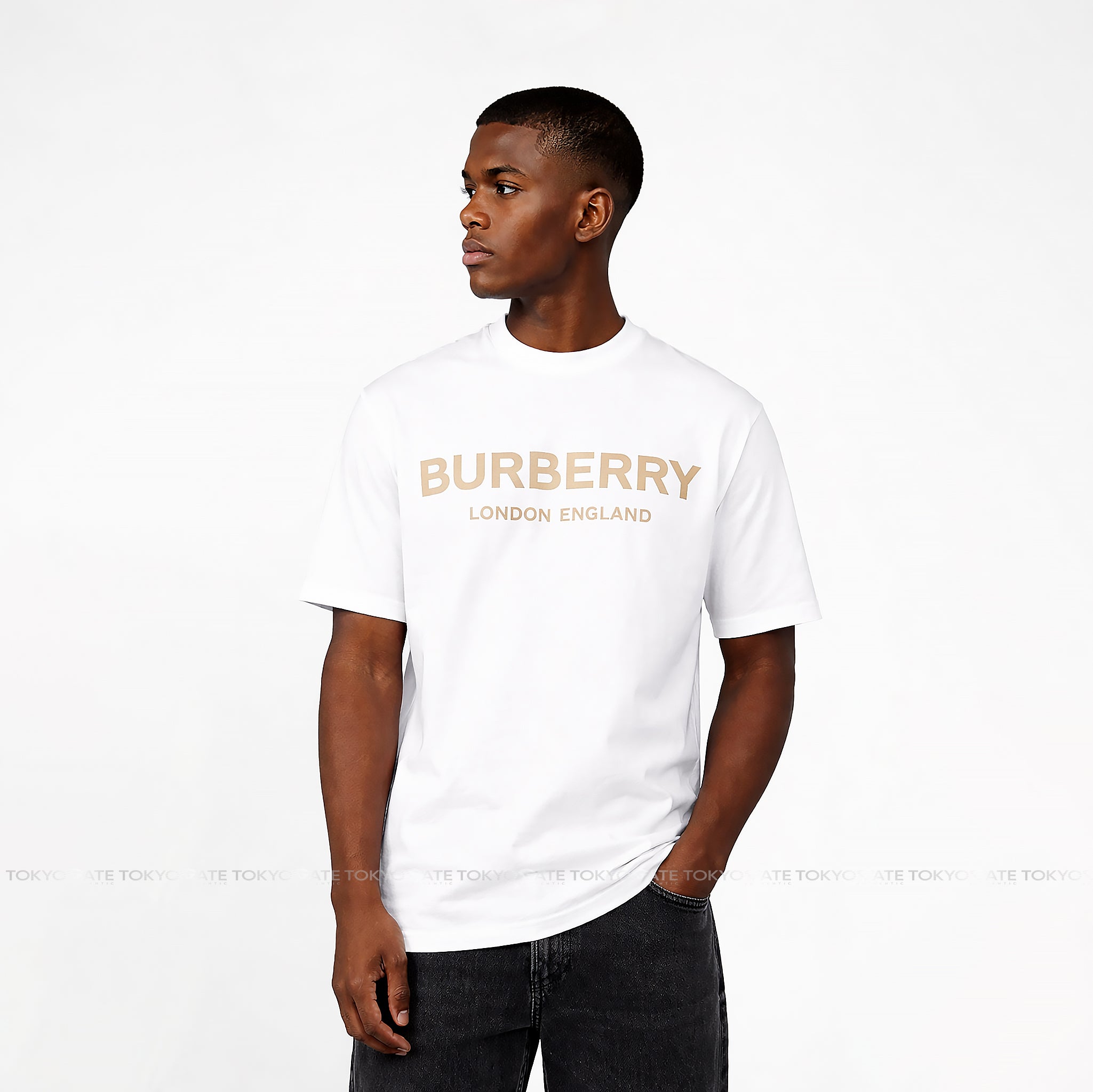 Áo phông Burberry Ellison 8104234 White Regular Fit