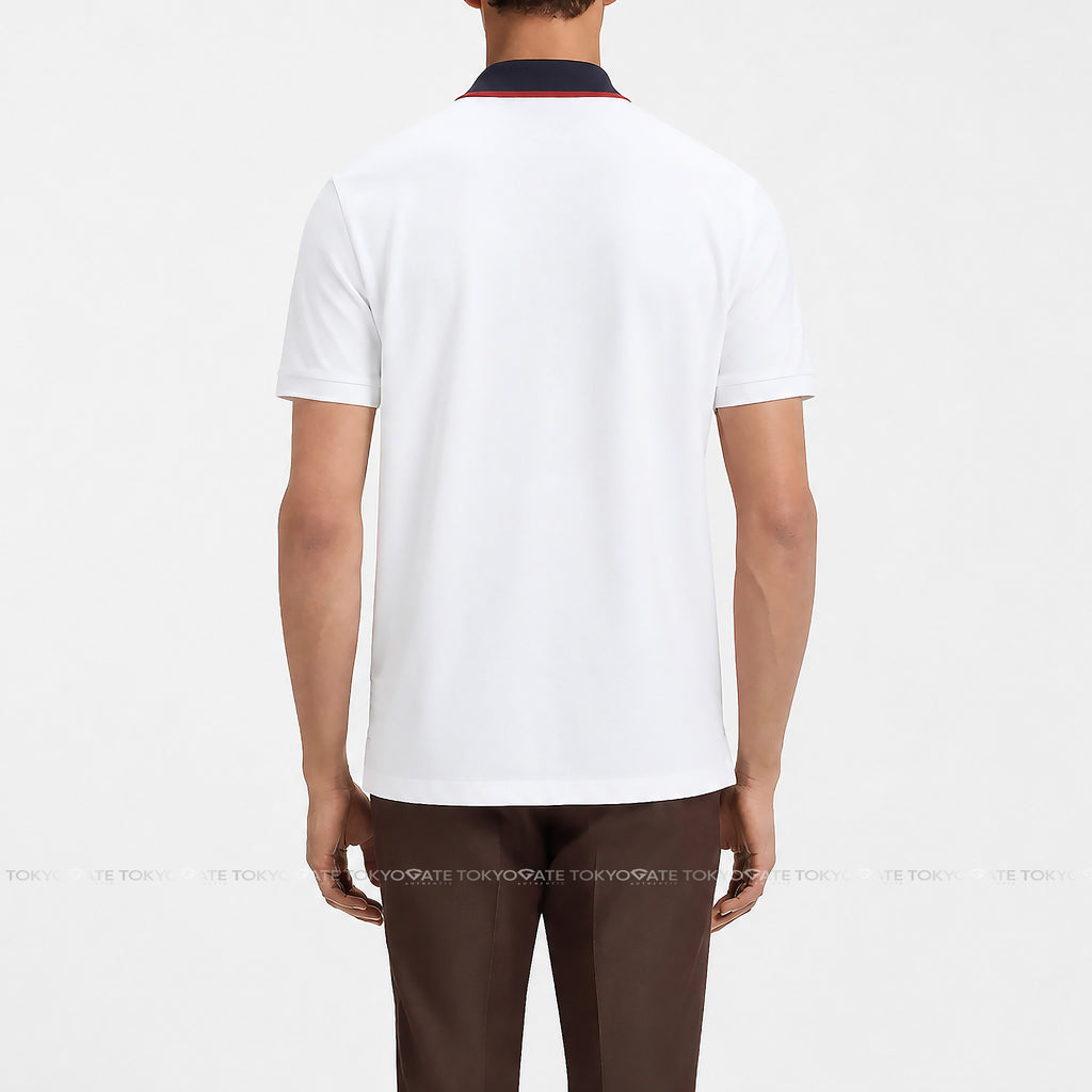 Áo polo Gucci 854826 XJHOS 9051 Cotton Piquet White Regular Fit