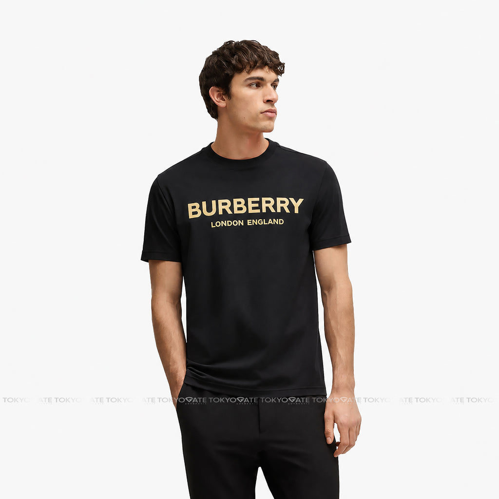 Áo phông Burberry 8104229 Ellison Logo Print T-Shirt Black Regular Fit