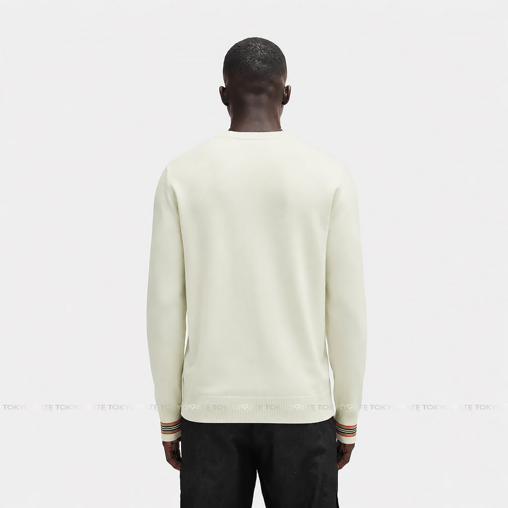 Áo len Burberry 8104406 Paradise Icon Stripe Fine Wool Knit Pistachio