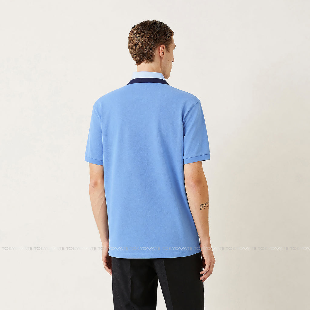 Áo polo Burberry 8070170 Edney Dusty Azure Slim Fit