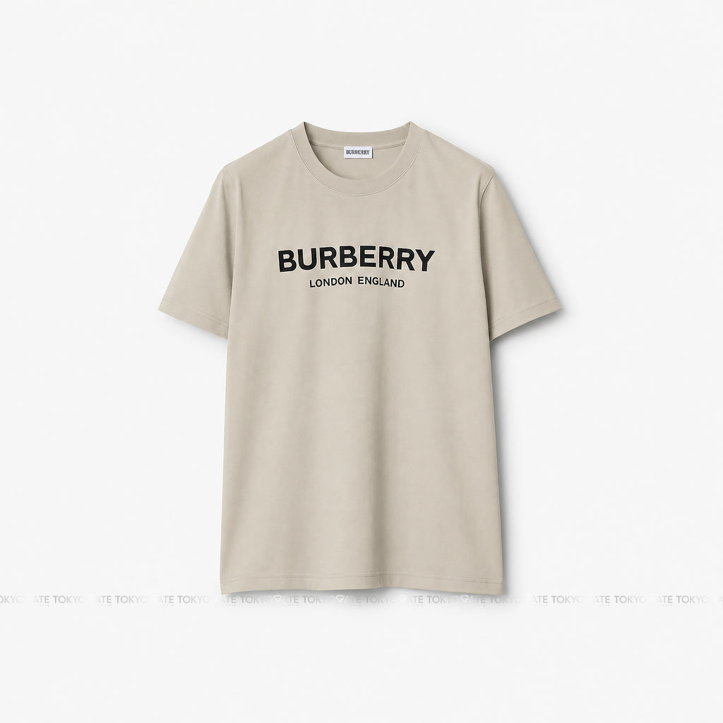 Áo phông Burberry 8104229 Ellison Logo Print T-Shirt Lichen Regular Fit