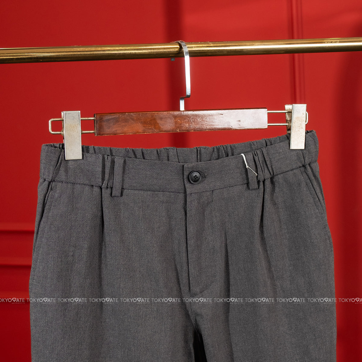 Quần âu Lacoste HH480E 050 Wool Blend Trousers Grey Regular Fit