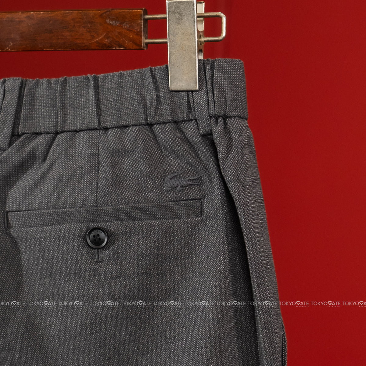 Quần âu Lacoste HH480E 050 Wool Blend Trousers Grey Regular Fit