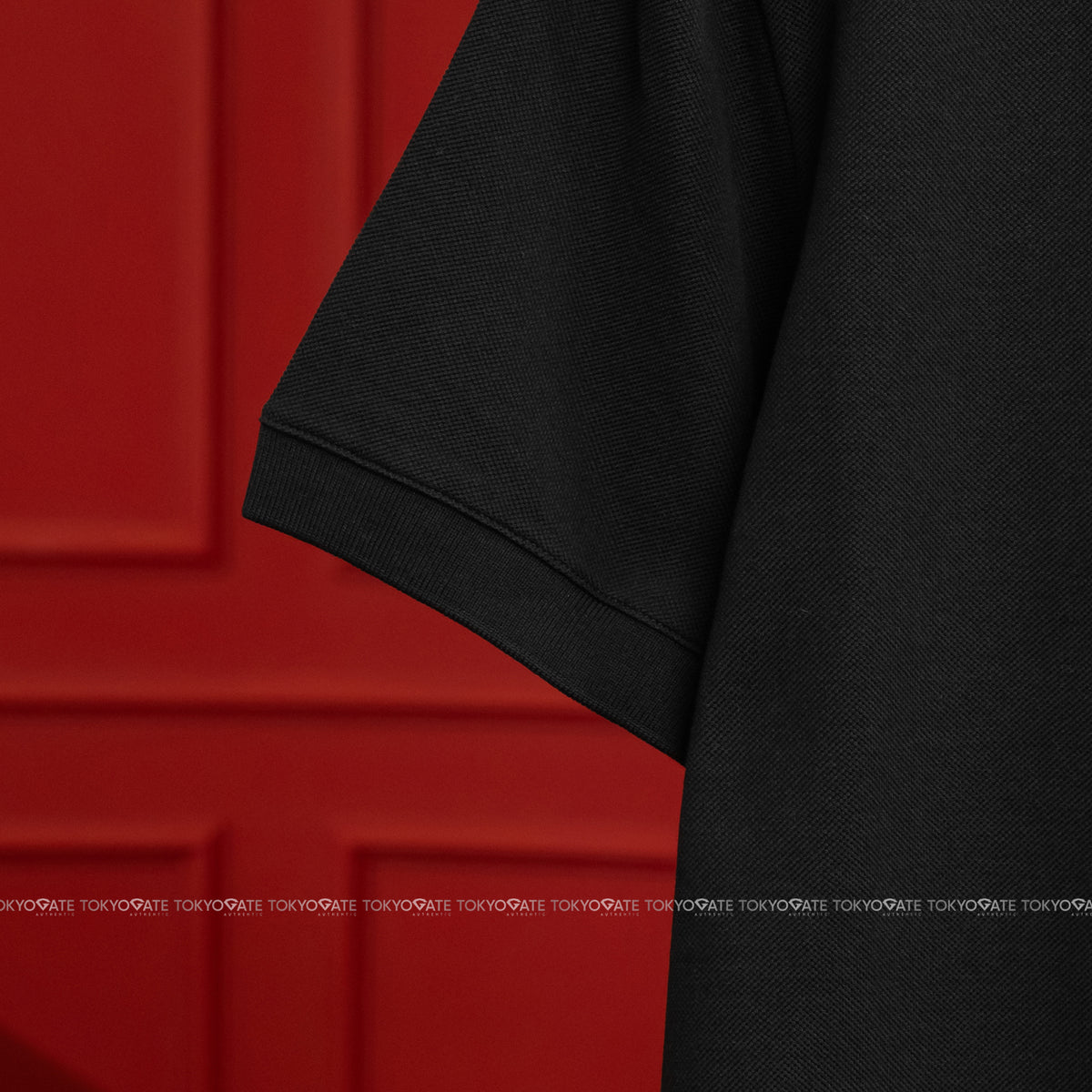 Áo polo Alexander McQueen 622106 QQX33 1000 Black Regular Fit