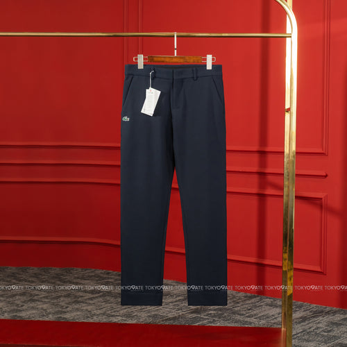 Quần âu Lacoste HH094E HDE Cotton Gabardine Chino Trousers Navy Regular Fit