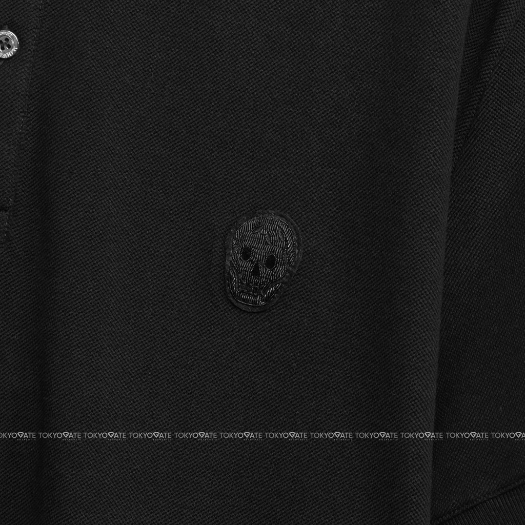 Áo polo Alexander McQueen 622106 QQX33 1000 Black Regular Fit