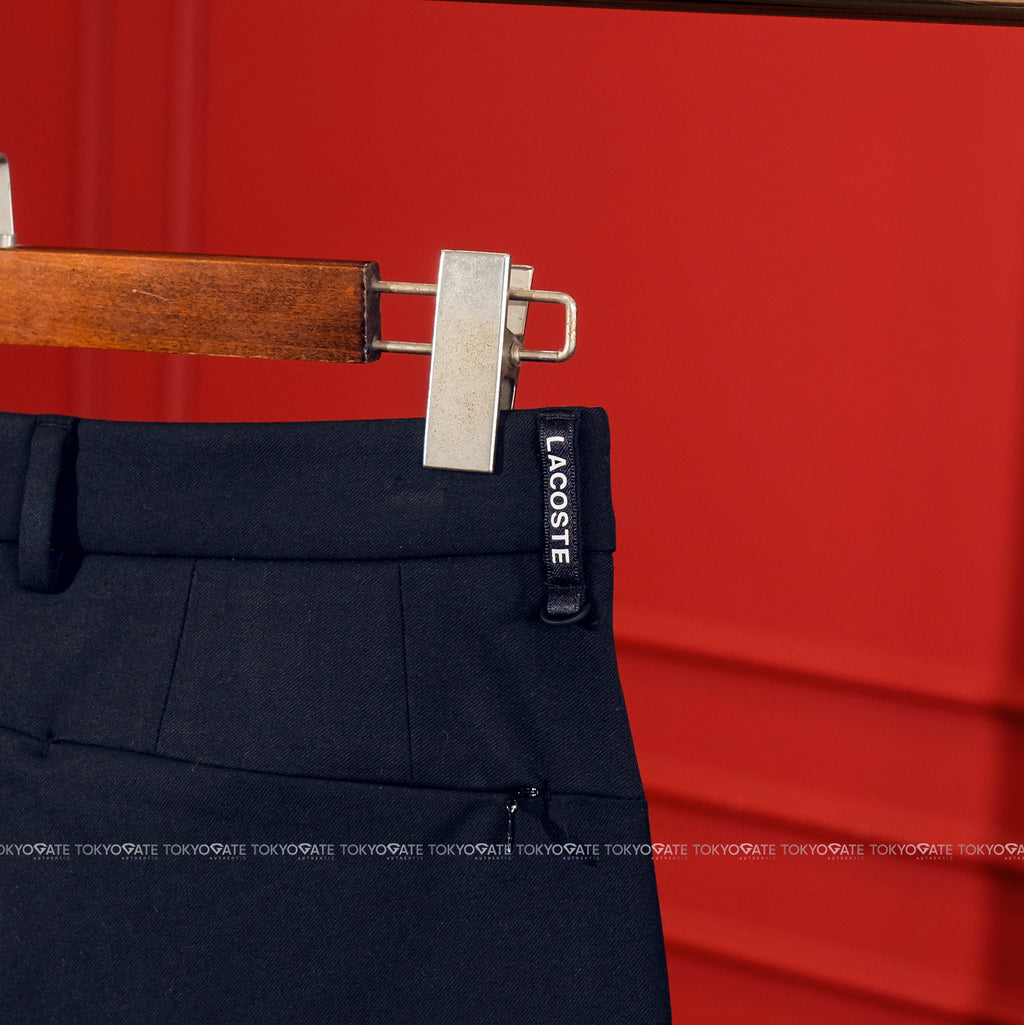 Quần âu Lacoste HH094E HDE Cotton Gabardine Chino Trousers Navy Regular Fit