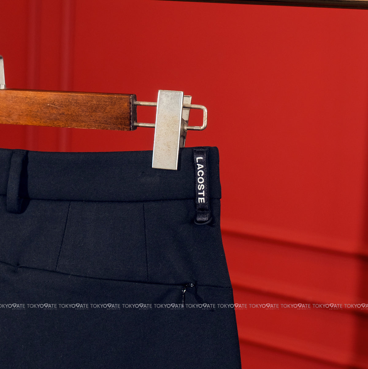 Quần âu Lacoste HH094E HDE Cotton Gabardine Chino Trousers Navy Regular Fit