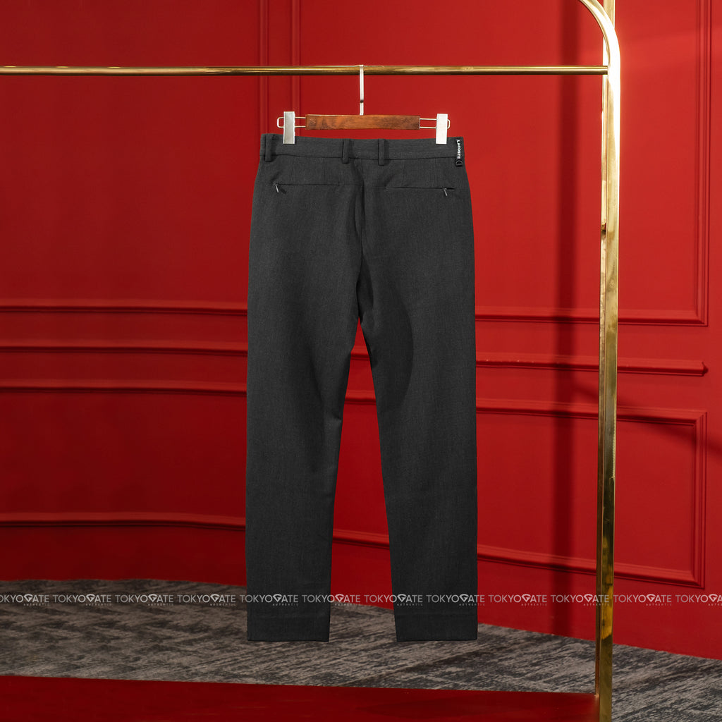 Quần âu Lacoste HH094E 050 Cotton Gabardine Chino Trousers Navy Regular Fit
