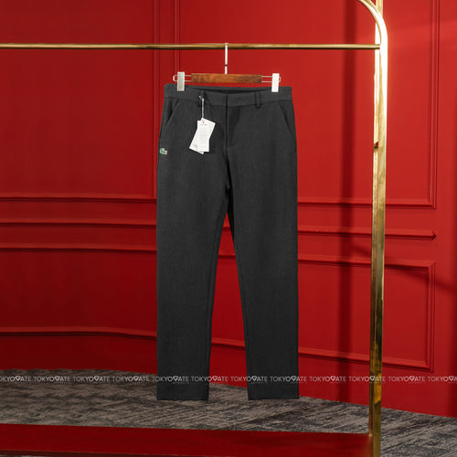 Quần âu Lacoste HH094E 050 Cotton Gabardine Chino Trousers Navy Regular Fit