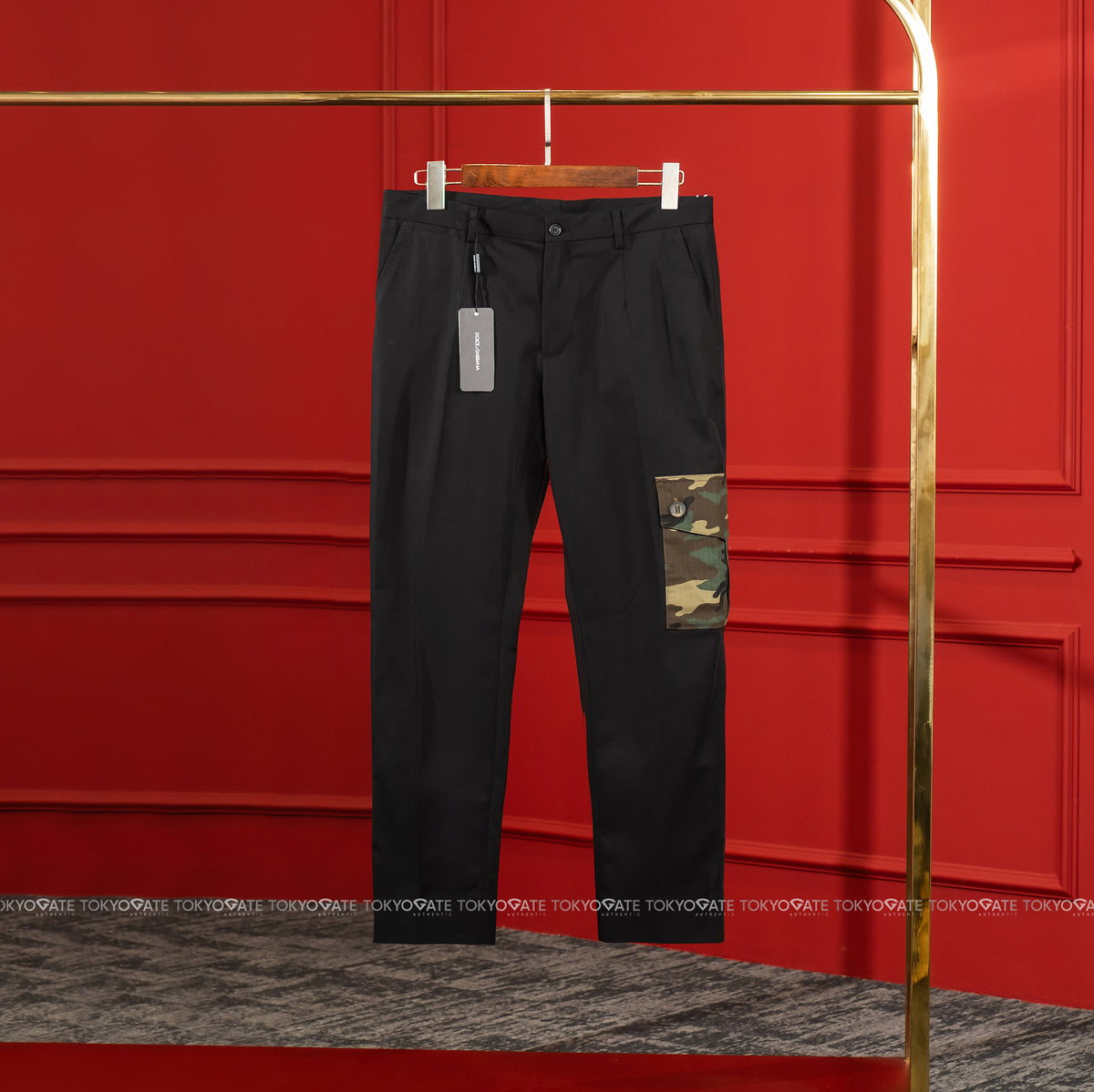 Quần khaki D&G GVACET GEZH6 S9000 Cargo Pants Black Slim fit